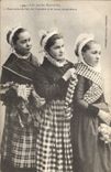 CPA Folklore Les petites Roscovites Ail Femmes 