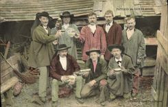 CPA Folklore Paysans de Sainte Anne 