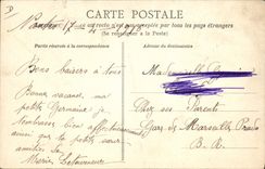 CPA Folklore Paysans de Sainte Anne 