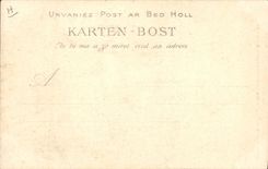 Folklore Yan Druillen de la POSTAL de la VENDIMIA el corredor de la TAPA bretona del perdón