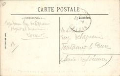 Escenas del folklore de la POSTAL de la VENDIMIA del mercado en la vaca de Bretaña