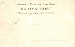 VINTAGE POSTCARD Folklore a stockbreeder of Mahalon going to the fair has ontCroix Cochon Pig