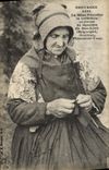 VINTAGE POSTCARD Brittany Folklore the mother Franchic Narrator of legends of the Low Leon Brignogan Goulven Plouneour Trez TOP