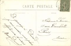 Sastre de Quemener del folklore de la POSTAL de la VENDIMIA viejo de Coray