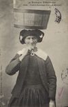 VINTAGE POSTCARD Old Brittany Folklore carrying water of morlaix Tobacco