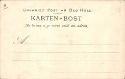 VINTAGE POSTCARD Folklore the manufacturer of wood spoons the sale to fair TOP