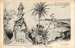 VINTAGE POSTCARD Souvenir of the inauguration of the monument of Gambetta has Nice April 24th, 1909