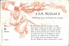 CPA A SM Nicolas II Russie Russia promoteur de la conference de la Haye 