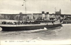 CPA Bateau Paquebot Dieppe
