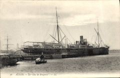 CPA Bateau Paquebot Alger Le Duc de Bragance