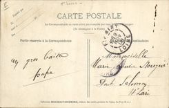 VINTAGE POSTCARD Standard Goat's milk cheese of small Chevrier of the Cevennes