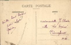 VINTAGE POSTCARD Chevre Lyon Places Bellecour the car at the goats Petrole Hahn Phryline Cheveux Hairdresser TOP