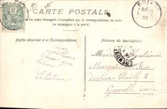 VINTAGE POSTCARD Goat Chevriere Woman