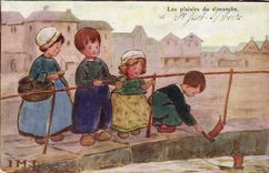 CPA Fantaisie Illustrateur Enfants Les plaisirs du Dimanche 