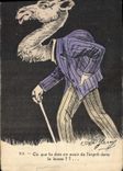 VINTAGE POSTCARD Fantasy Illustrator Camel Jarry Dromedary
