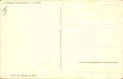 CPA Fantaisie Illustrateur Le chateau de Monnetier et la vallee