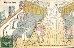 VINTAGE POSTCARD Militaria a dirty trick