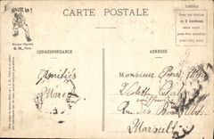 VINTAGE POSTCARD Militaria Around the frying pan of the barrack room