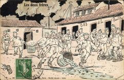 CPA Militaria Les deux freres