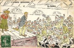 CPA Militaria Au theatre