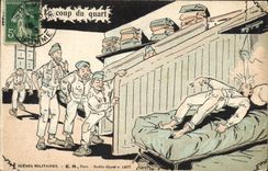 CPA Militaria Le coup du quart