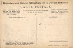 CPA Militaria Bons de la Defense Nationale 