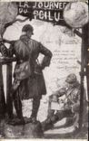 CPA Militaria La journee du poilu