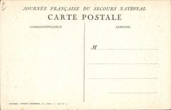 CPA Militaria Journee Francaise du Secours National