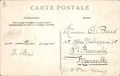 CPA Folklore Le depart du conscrit Militaria