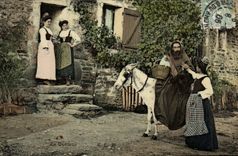 CPA Folklore Le queteur