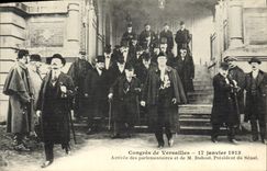 CPA Congres de Versailles 17 janvier 1913 Arrivee des Parlementaires et de M Dubost President du Senat 