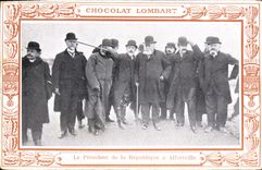 CPA Chocolat Lombard Le President de la Republique a Alfortville