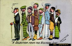 VINTAGE POSTCARD Fantasy Tobacco Dover Cigar Cigarette