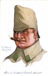 CPA Fantaisie Tabac Homme Reims 1914 Militaria 