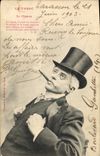 VINTAGE POSTCARD Fantasy Tobacco Man the cigar