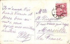 Salchicha de Francfort Typen Wien del tabaco de la fantasía de la POSTAL de la VENDIMIA