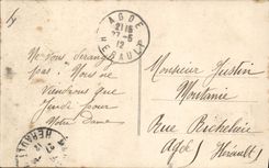 VINTAGE POSTCARD Fantasy Tobacco Man Cigar the dream