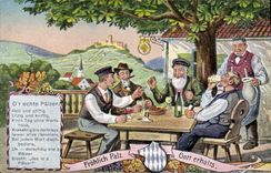 CPA Fantaisie Tabac Cigare Alcool Vin 