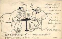 CPA Publicite Tabac Cigare Pendule electrique W R Macford