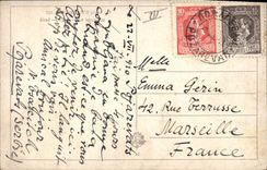 VINTAGE POSTCARD Coach Horse Ploughings Tilling