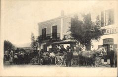 CPA Attelage Chevaux Automobile 