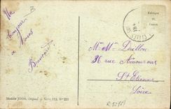 VINTAGE POSTCARD Coach Oxen