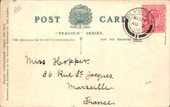 VINTAGE POSTCARD Coach Fish Carriers Ass Mile