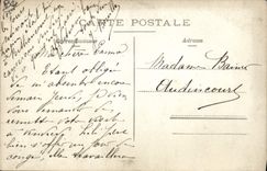 CARTE PHOTO Attelage Cheval