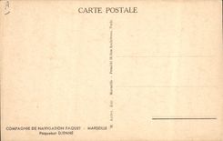 CPA Bateau Paquebot Compagnie de Navigation Paquet Marseille Paquebot Djenne 