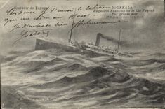 CPA Bateau Paquebot francais de la Cie Paquet Doukkala