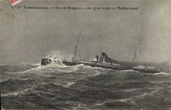 CPA Bateau Paquebot Cie Gle Transatlantique Duc de Bragance 