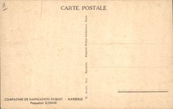 CPA Bateau Paquebot Djenne Compagnie de Navigation Paquet Marseille
