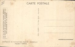 CPA Bateau Paquebot Compagnie de Navigation Mixte Paquet Marseille Djenne