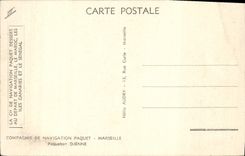 CPA Bateau Paquebot Compagnie de Navigation Mixte Paquet Marseille Djenne